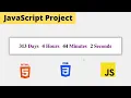 Create New Year Countdown Timer JavaScript Project Tutorial For Beginners