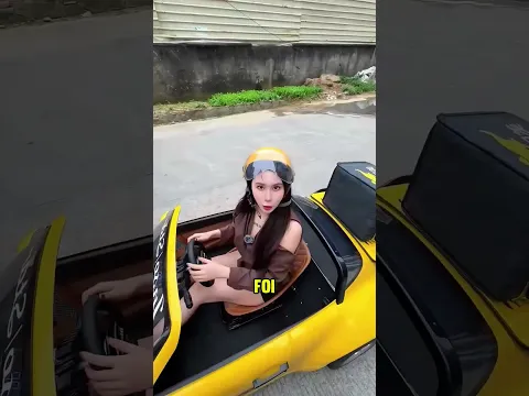 A garota fez drift com seu carrinho! 🚗💨
