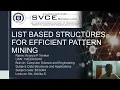 List based Data Structures for Efficient Pattern CSE
