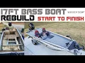 ALUMINUM BASS BOAT FULL BUILD Basstracker Pro 17 Start to Finish