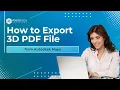 How to Export 3D PDF File from Autodesk Maya FREE Trial Available