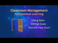 Classroom Management Strategies Using Non-Verbal Cues Free Teacher Professional Development