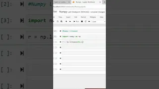 Linspace command in Numpy