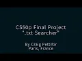 CS50P Final Project txt Searcher
