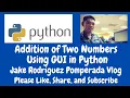 Addition of Two Numbers Using GUI in Python