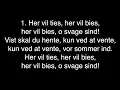 Her vil ties, her vil bies // Klaver version med tekst og melodi