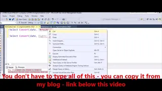 MS SQL Fix Error Conversion failed when converting date and or time from character string