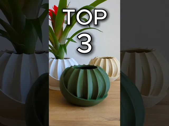 Self-Watering Plant Pot STL 3D Print File with a Gentleman Earthworm Companion | Planter STL video thumbnail