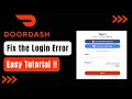 DoorDash Login Error - Dasher Login Error EASY SOLUTION