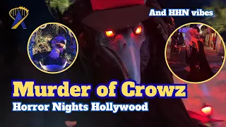 Murder of Crowz Scare Zone + HHN Night Ambiance | Halloween Horror Nights Hollywood 2026 🐦‍⬛