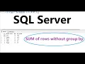 How to query to sum rows in column based on another column between 2 tables without group by in SQL