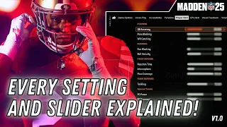 The Most REALSTIC Madden 25 Settings and Sliders LAMBZY S Realistc Sliders V1 0