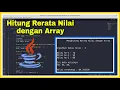Menghitung Rerata Nilai dengan Array Java
