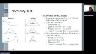 Normality Test using Skewness Kurtosis and Shapiro-Wilk Test