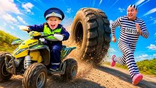 POLICE BOY SAVES THE CITY! 🚨 Escaped Prisoner on the Run | Epic ATV Chase