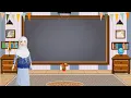 Download Lagu animasi ibu guru mengajar 2 dan background animasi bergerak ruang kelas dengan dekorasi lampu