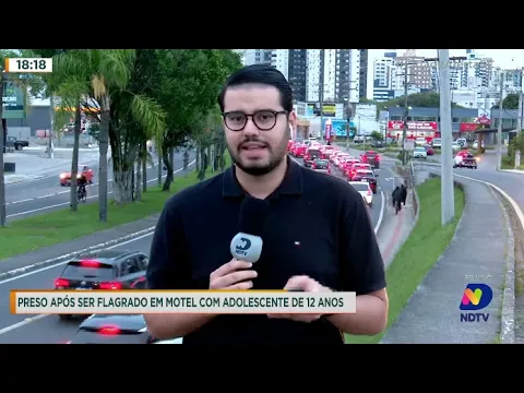 Preso após ser flagrado em motel com adolescente de 12 anos