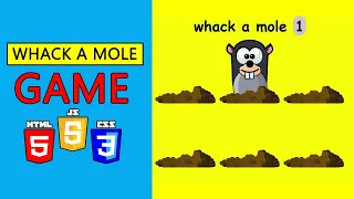 How To Create Whack A Mole Game With Html Css And JavaScript -