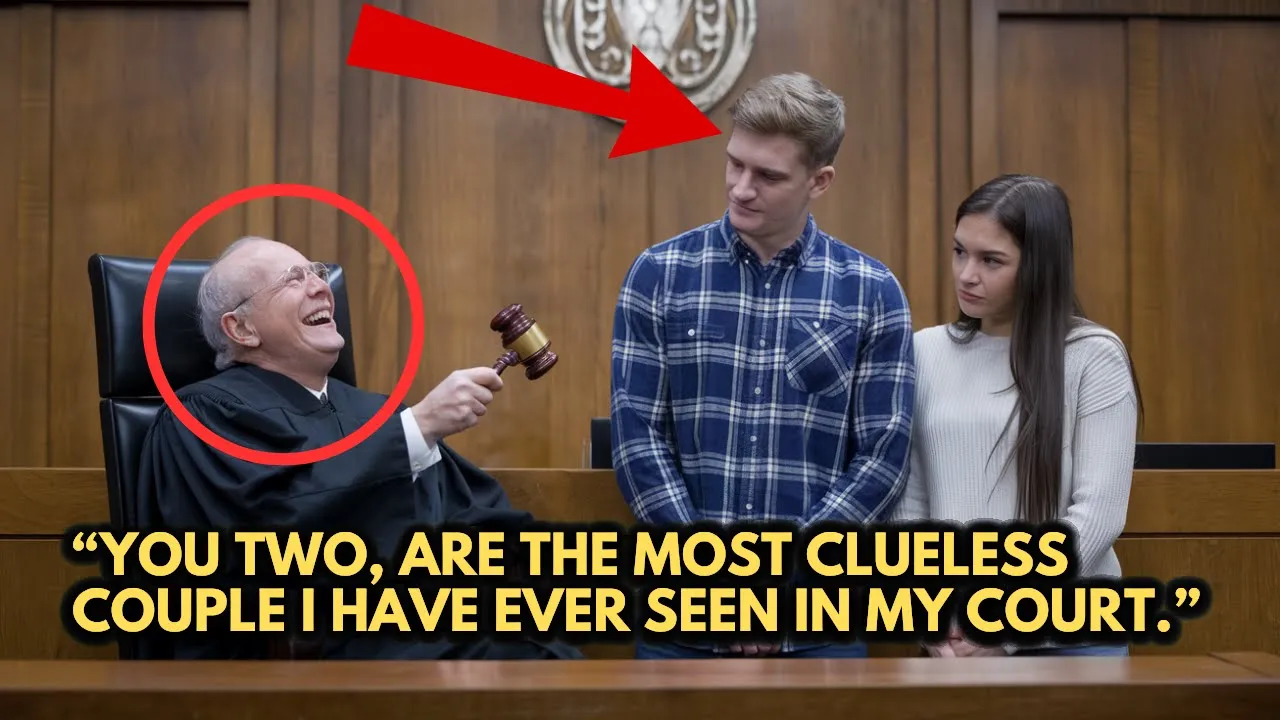 Outline Video Judge MOCKS Young Couple In Court, UNAWARE They're Genius Attorney In Disguise!