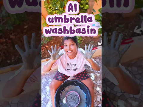 AI vs Me🥊Umbrella 🌂 Washbasin DIY 😱 #shorts #youtubeshorts #trending #viral #diy