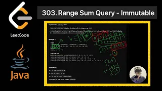 LeetCode 303 Range Sum Query - Immutable JAVA