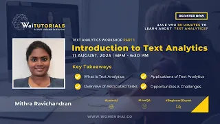 WaiTUTORIAL - Text Analytics Workshop