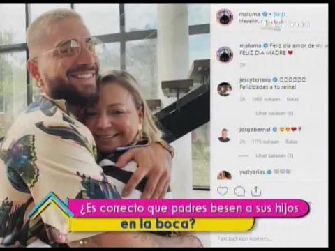 ¿Es correcto que padres besen a sus hijos en la boca?