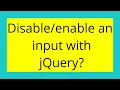 an input with jQuery