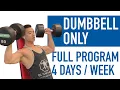 DUMBBELL-ONLY Upper Lower Split 4 Day Hypertrophy Program