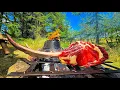 Download Lagu Tomahawk Steaks \u0026 Fresh Bread Cooked Over Fire | Forest Feast
