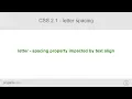 CSS 2 1 - letter spacing property impacted by text align justify