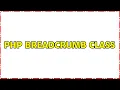PHP breadcrumb class 2 Solutions