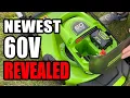 NEW Greenworks 60V Self-Propelled Mower with Support for Two Batteries