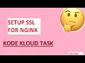 setup SSL for nginx kodekloud tasks linux SETUP SSL FOR NGINX