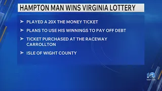 Hampton man wins Virginia lottery