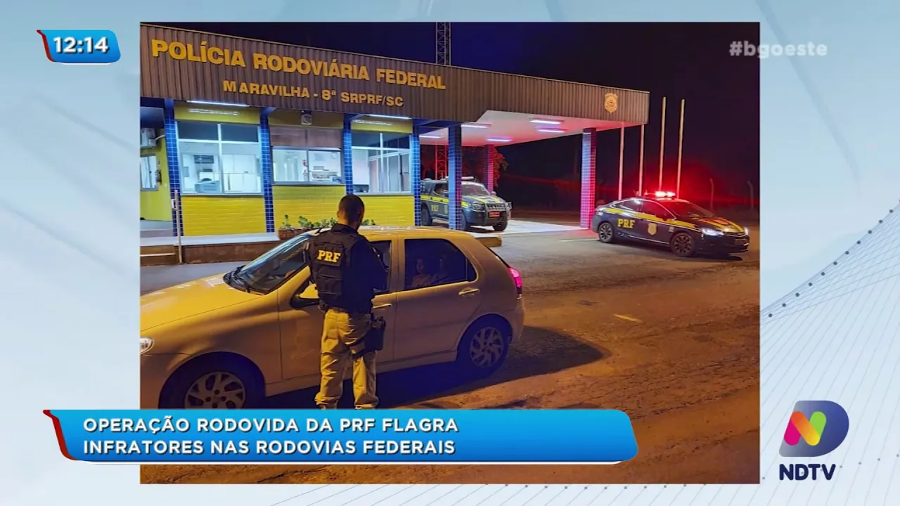 Operação Rodovida da PRF flagra infratores nas rodovias federais