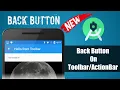 How to add back button on ActionBar Up Back Button Activity ActionBar Android Studio