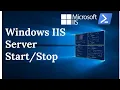 Lagu How to stop and start a website in IIS on a Windows 10