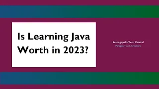 Is learning Java worth in 2023?