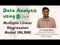 Multiple Linear Regression Model in Excel Excel Tutorials Dr Atman Shah