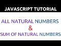 Natural Number In JavaScript