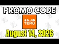 NEW Temu Promo Code Coupon Code August 2026 Temu Discount Code 2026