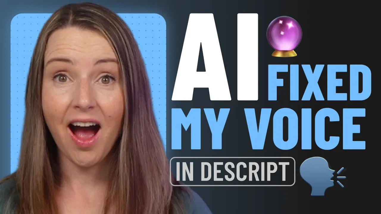 Descript voice tutorial