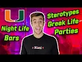SOCIAL LIFE AT THE UNIVERSITY OF MIAMI FRIENDS GOING OUT PARTYING