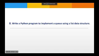 Write a Python program to implement a queue using a list data structure