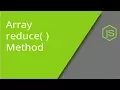 JavaScript Array reduce method