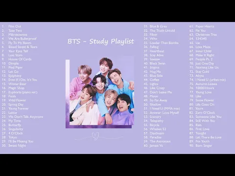 Download MP3 BTS ~ Study/Chill/Sleep Playlist