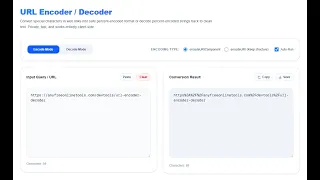 URL Encoder Decoder - Encode and Decode URLs Online Instantly for Free