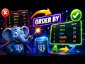 What is a order by clause in postgresql