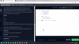 HackerRank Python No 8 List Comprehension